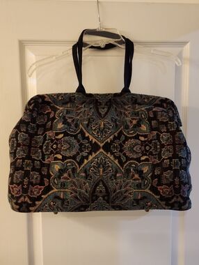 Atenti Pioneer Black/Teal Tapestry Bag in Excellent Condition